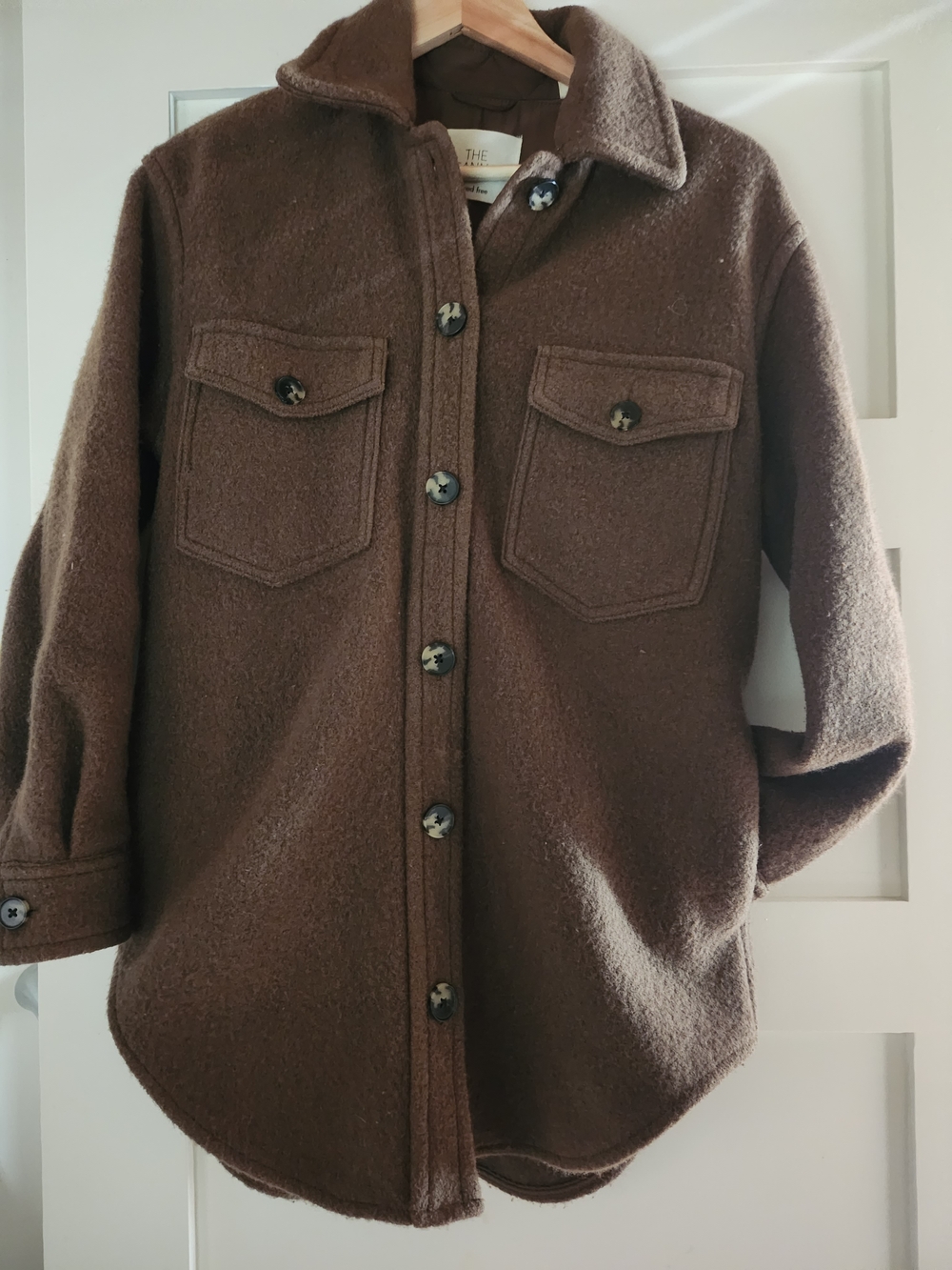 The Ganna Wilfred Free Merino Wool Shacket Jacket - Size XSmall